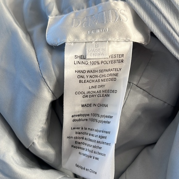 David’s Bridal gray bridesmaid dress. Size 8. EUC - Picture 5 of 5